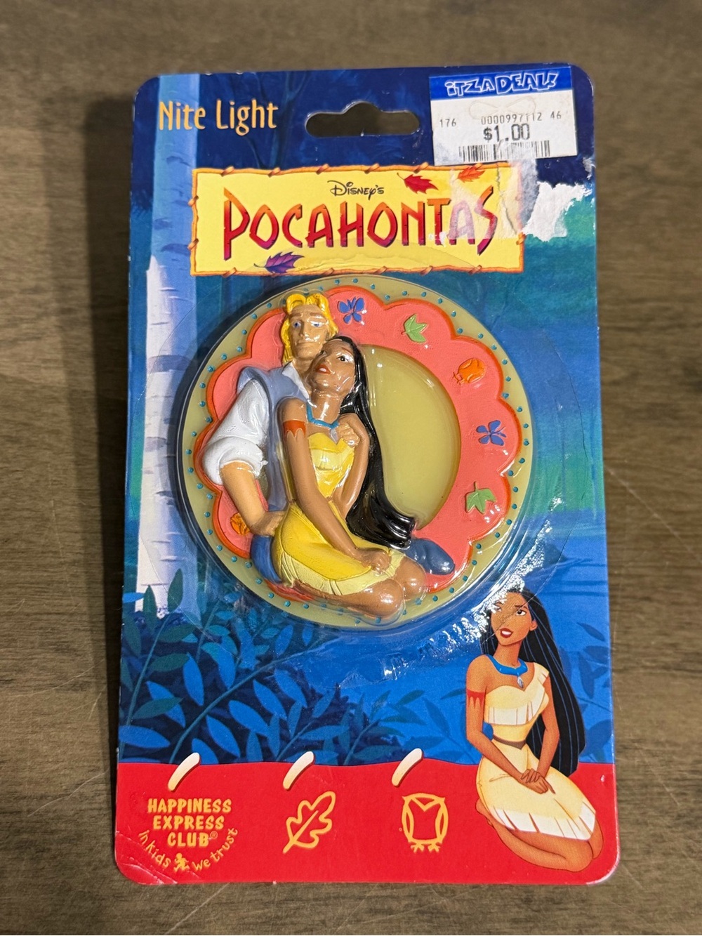 1990's Walt Disney's POCAHONTAS Night Light (Unopened)